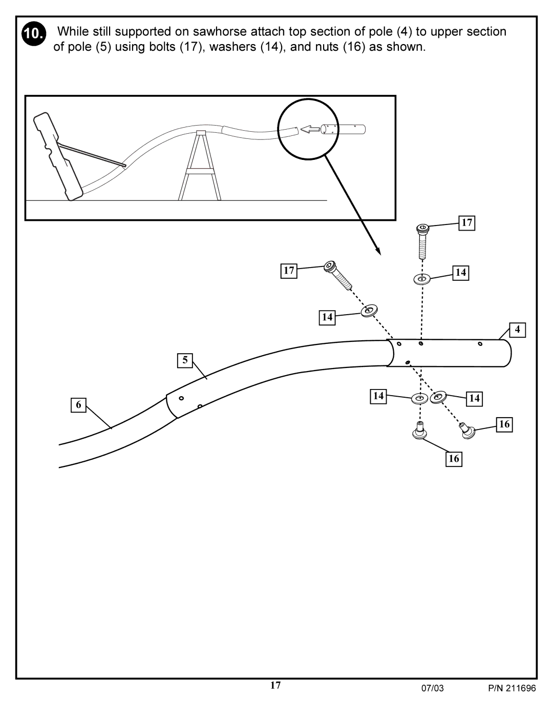 Spalding 211696 manual 07/03 