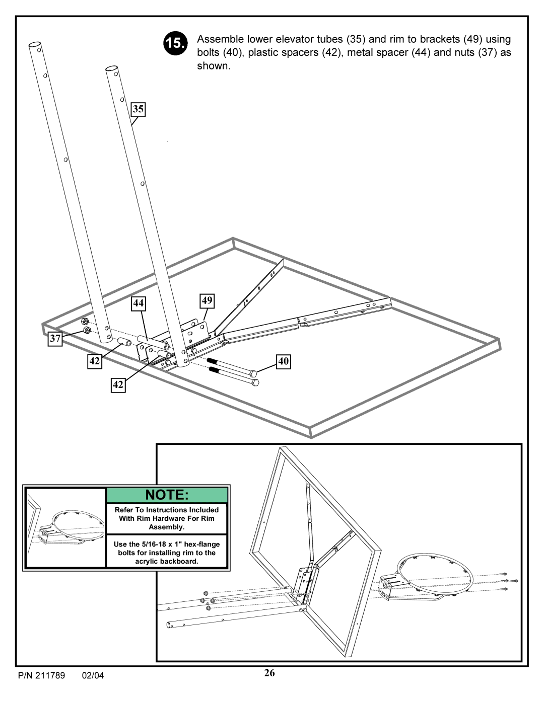 Spalding 211789 manual 02/04 