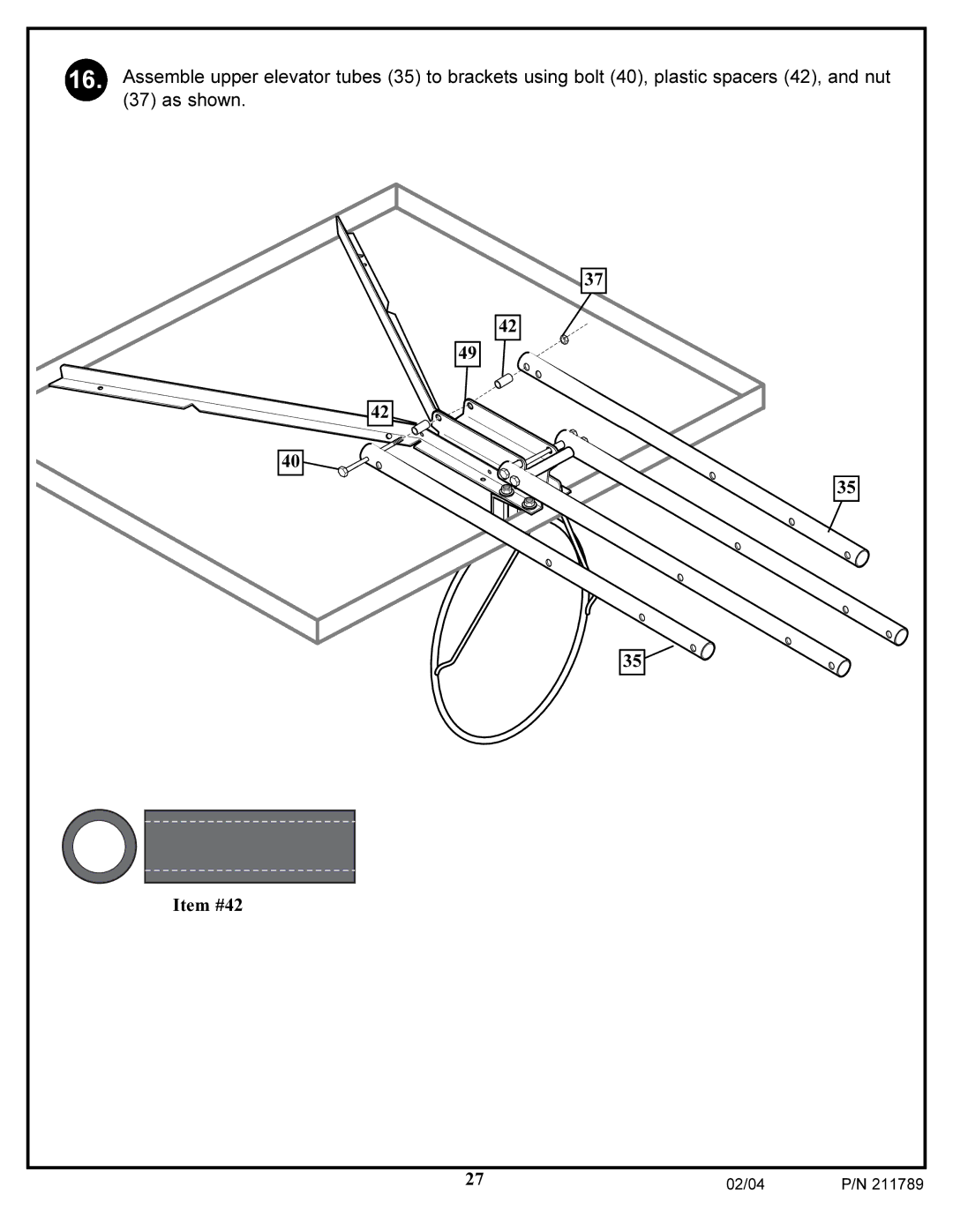 Spalding 211789 manual As shown 