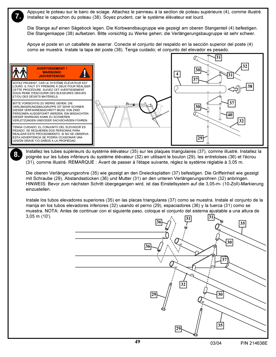 Spalding 214636E manual 2930 