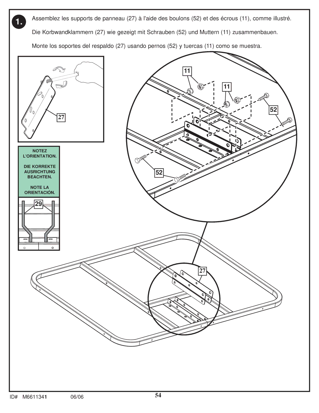 Spalding M6611341 manual Lorientation 