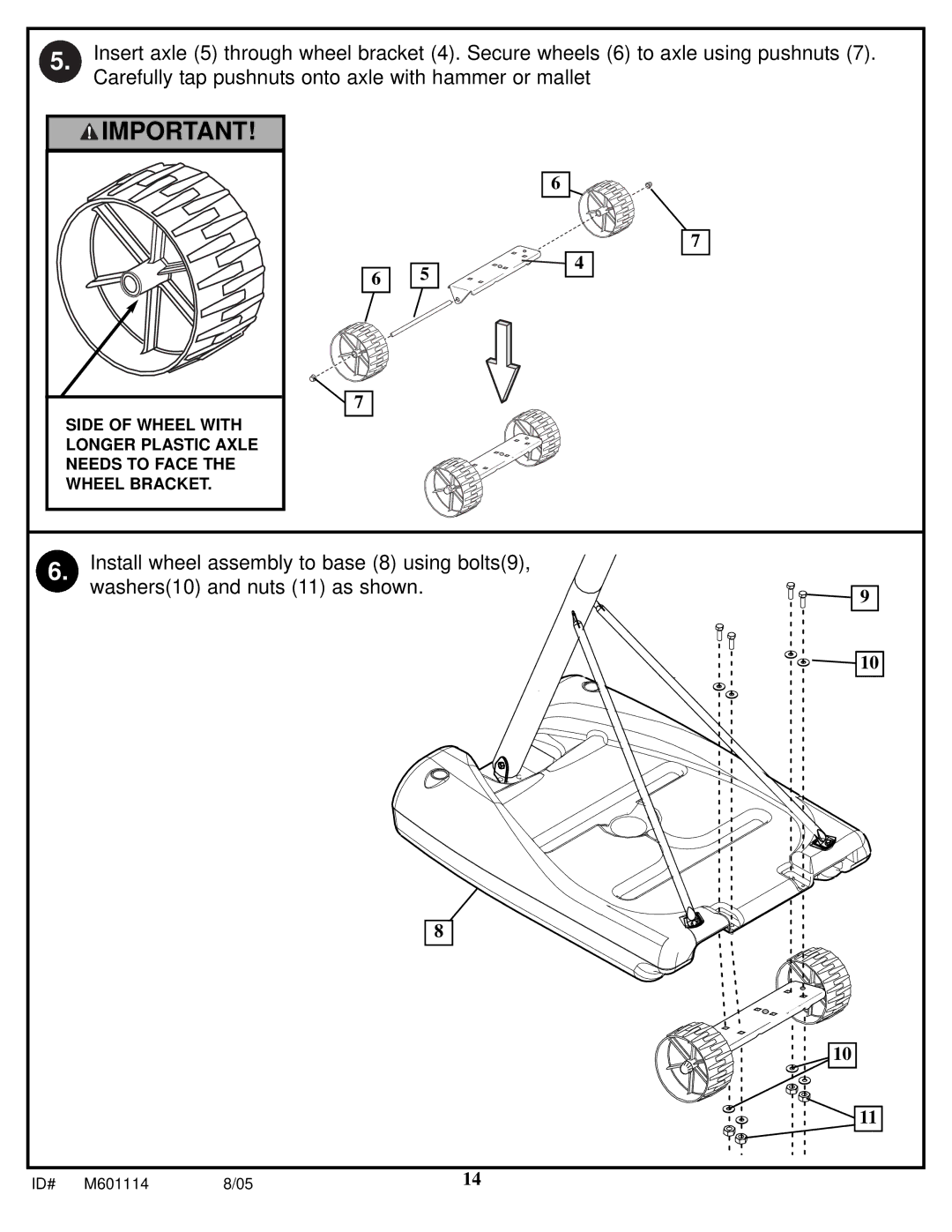 Spalding M661154 manual Id# 