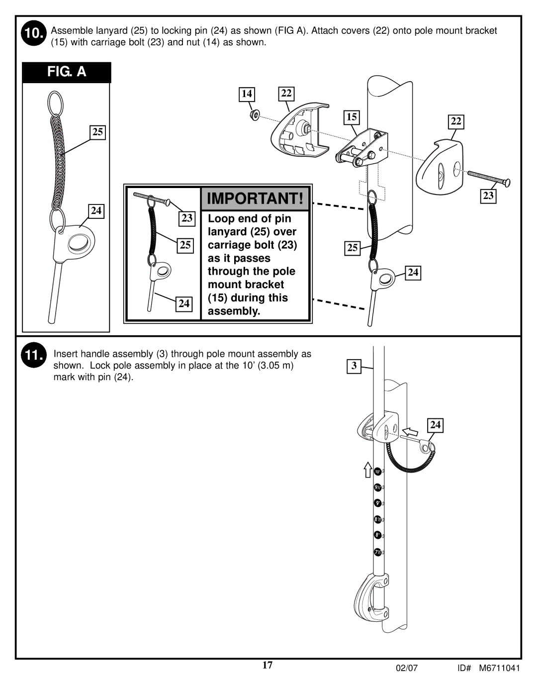 Spalding M6711041 manual FIG. a 