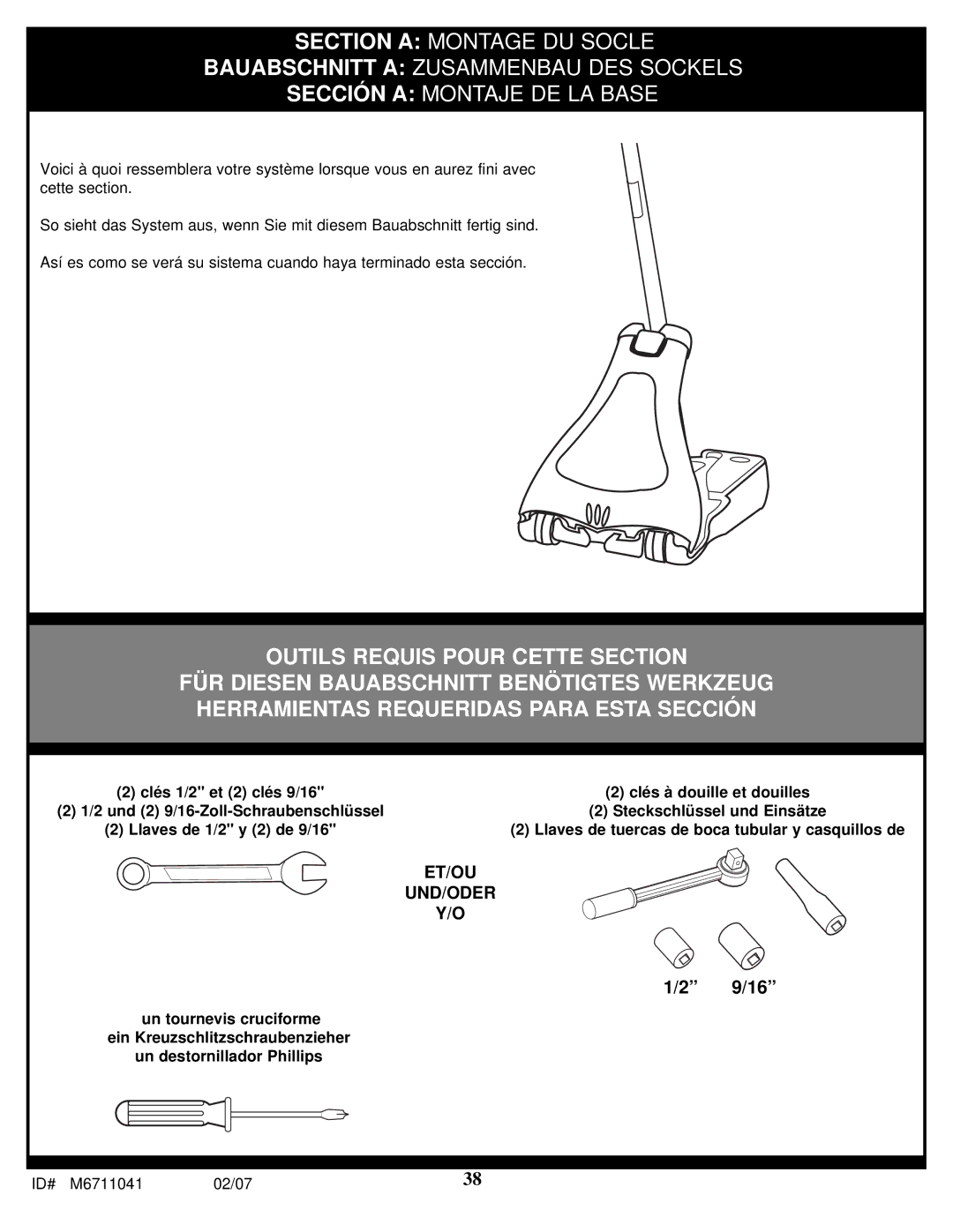 Spalding M6711041 manual Et/Ou Und/Oder 