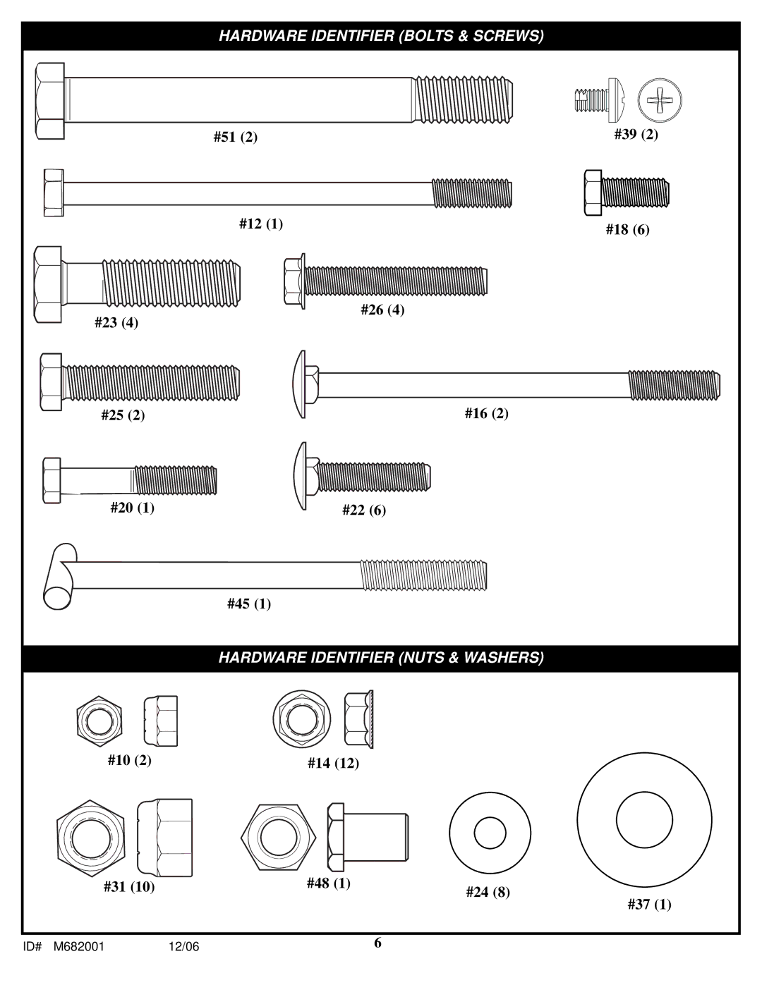 Spalding M682001 manual #51 #39 #12 #18 #23 #26 #25 #16 #20 #22 #45 