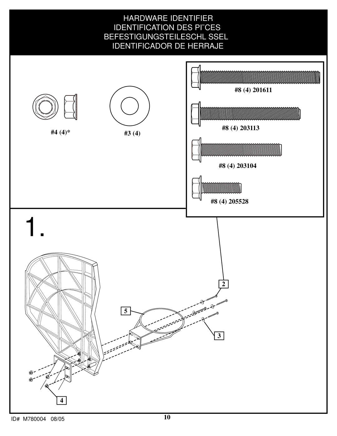 Spalding M781924 manual Hardware Identifier 