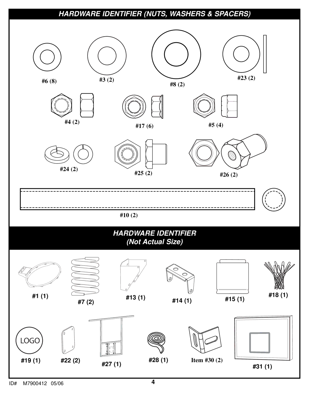 Spalding M7900412 manual Logo 