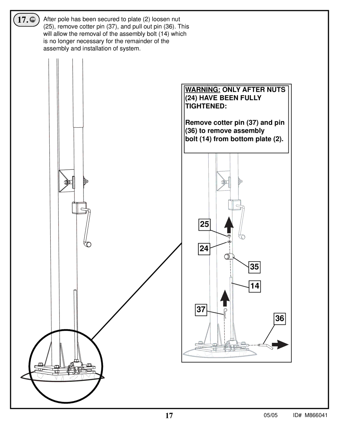 Spalding manual 05/05 ID# M866041 