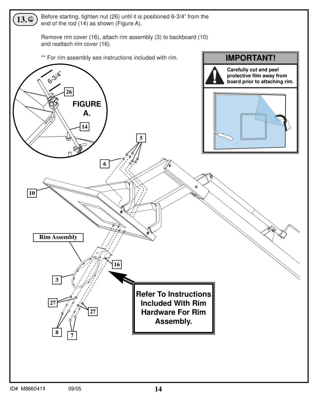 Spalding M8660411 manual End of the rod 14 as shown Figure a 