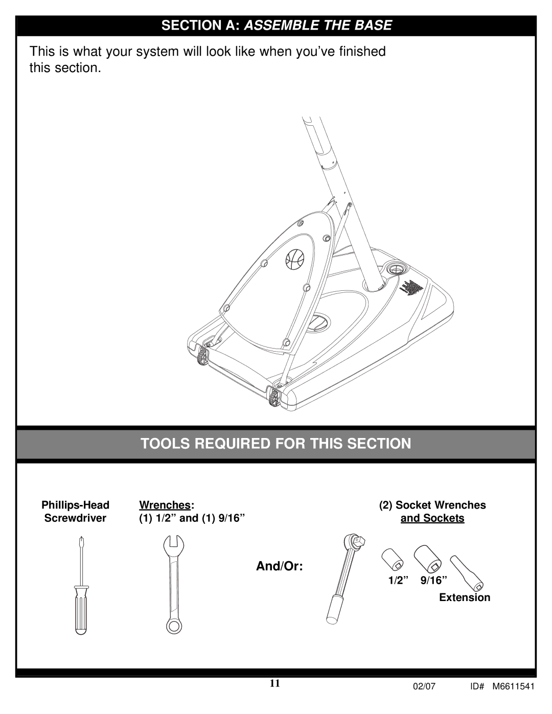 Spalding M86724C manual Tools Required for this Section 