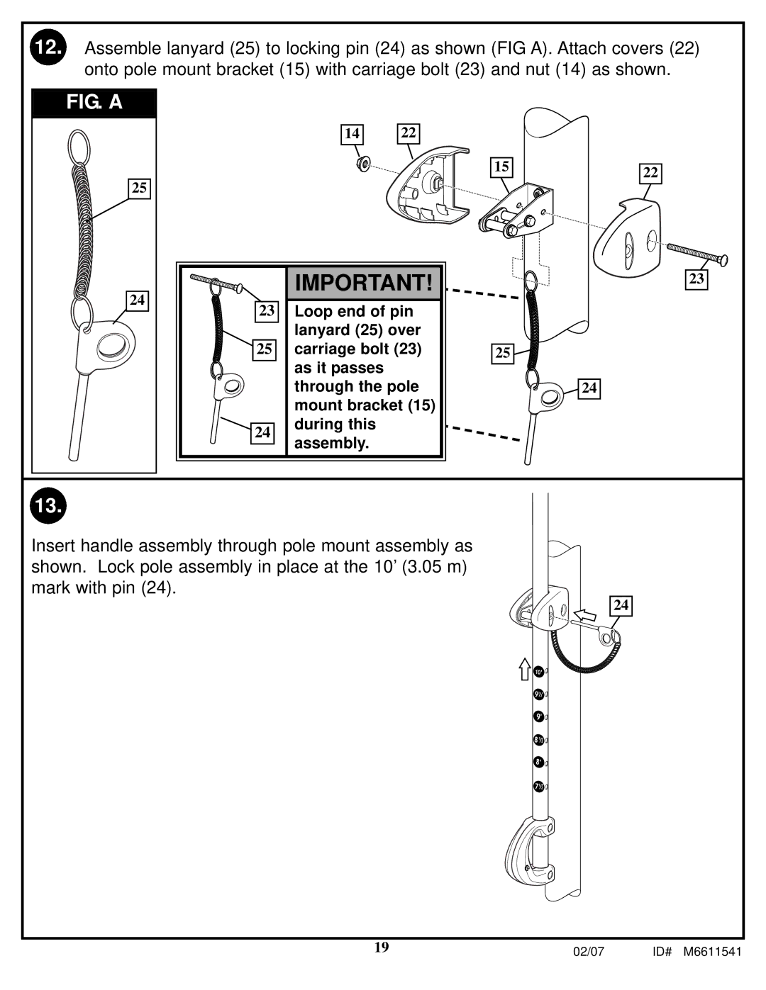 Spalding M86724C manual FIG. a 