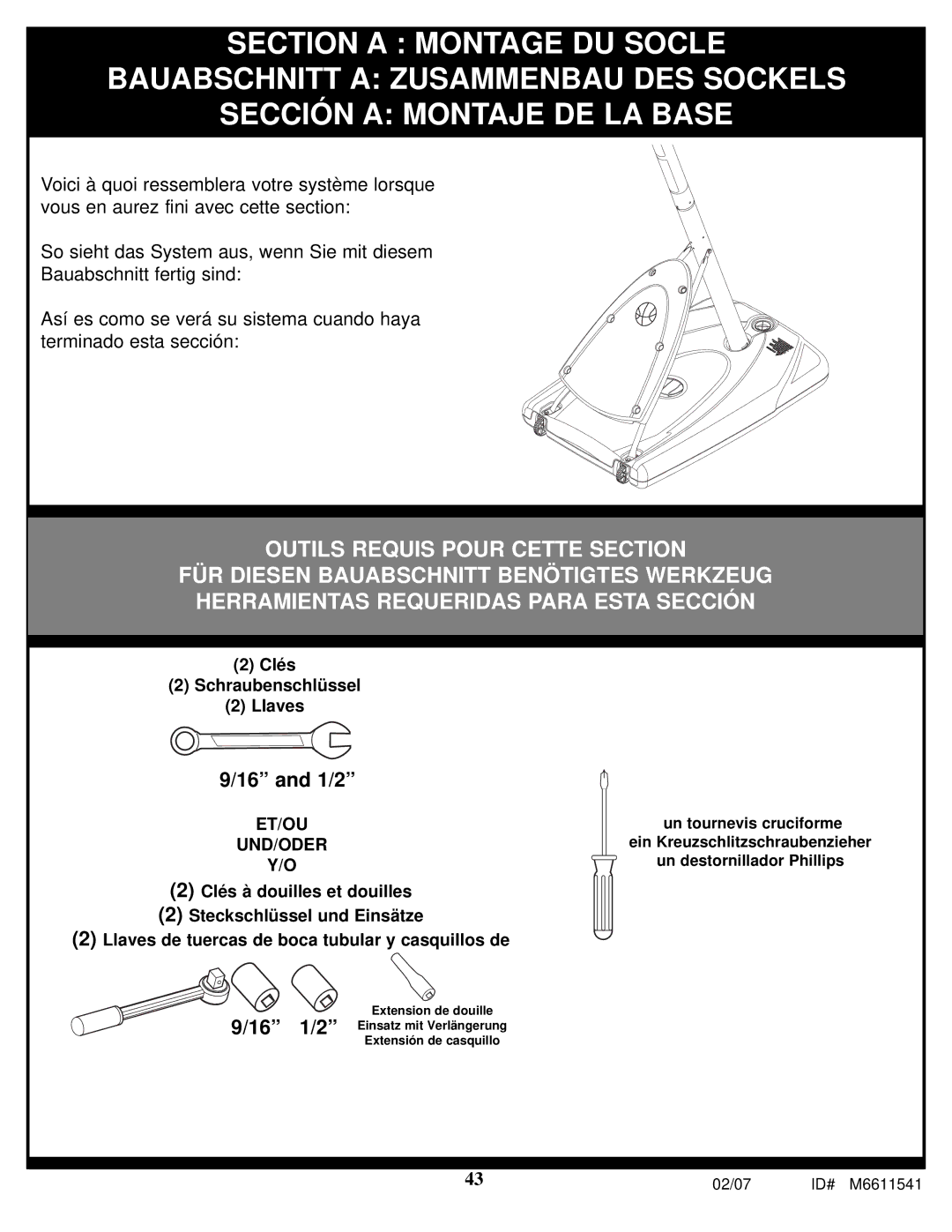 Spalding M86724C manual 1/2 