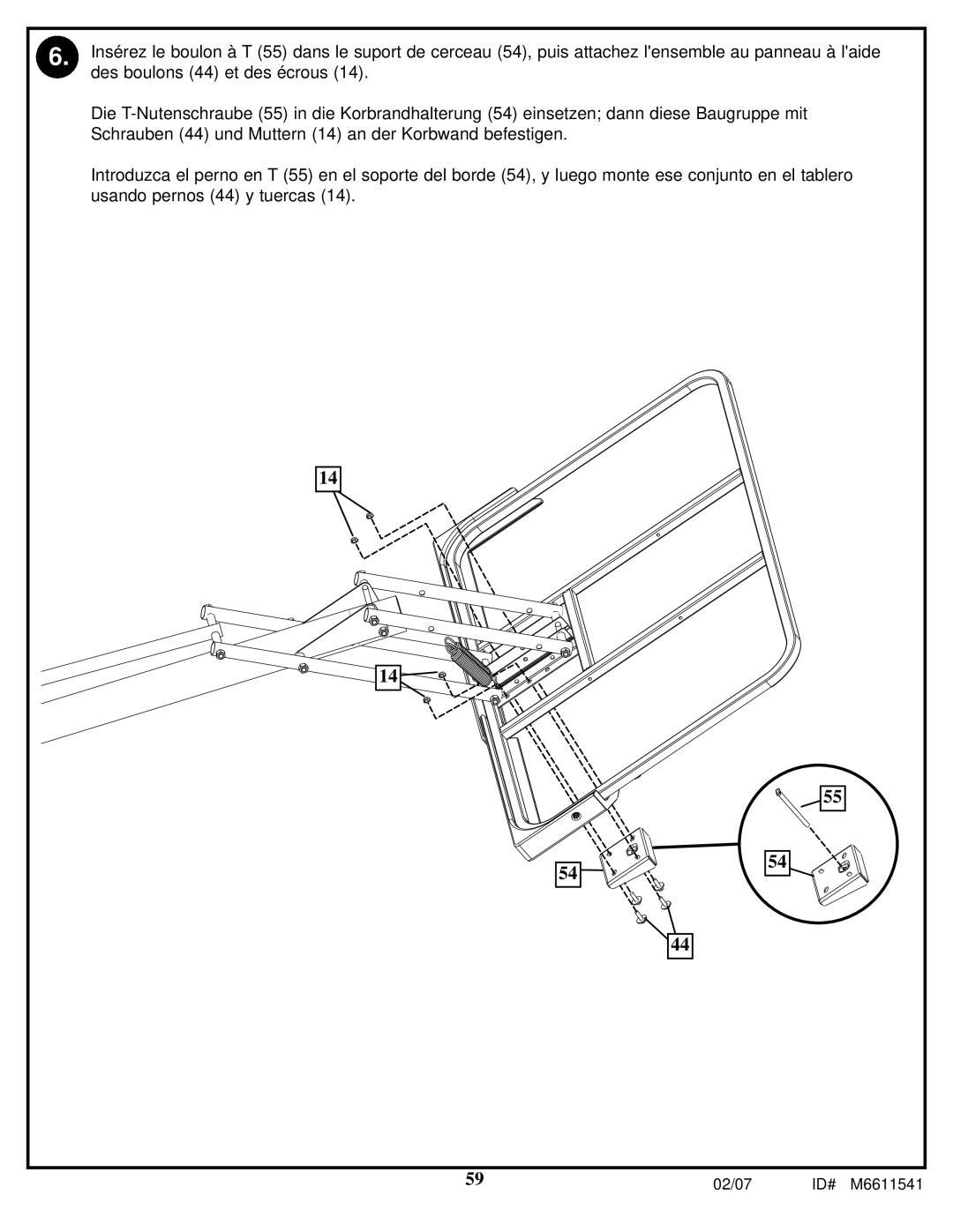 Spalding M86724C manual 02/07 ID# M6611541 