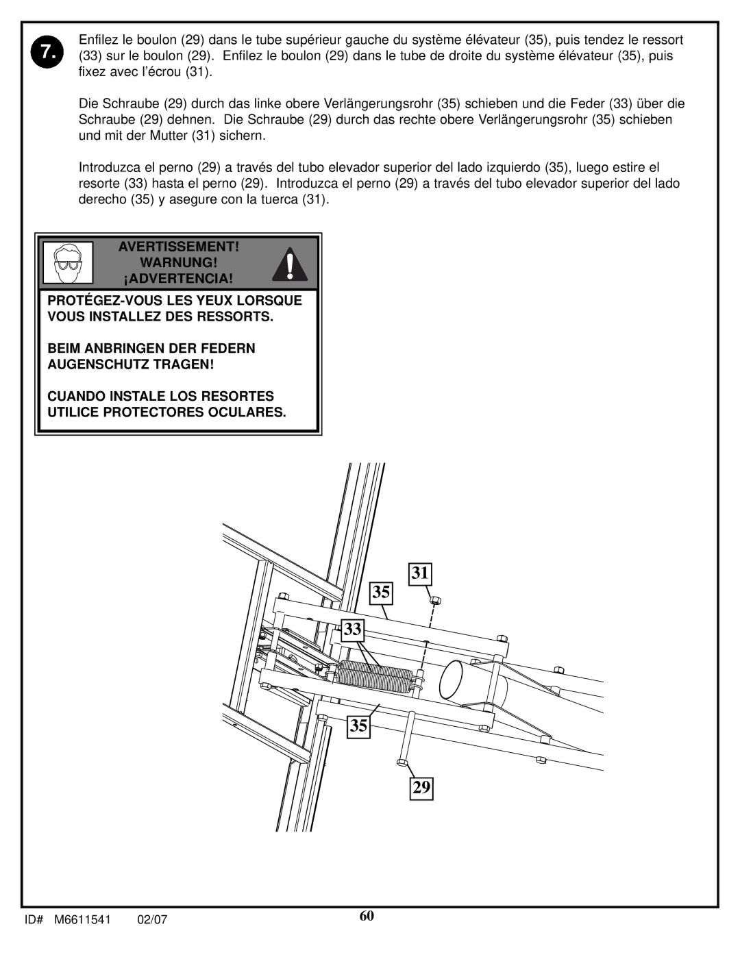 Spalding M86724C manual ID# M6611541 02/07 