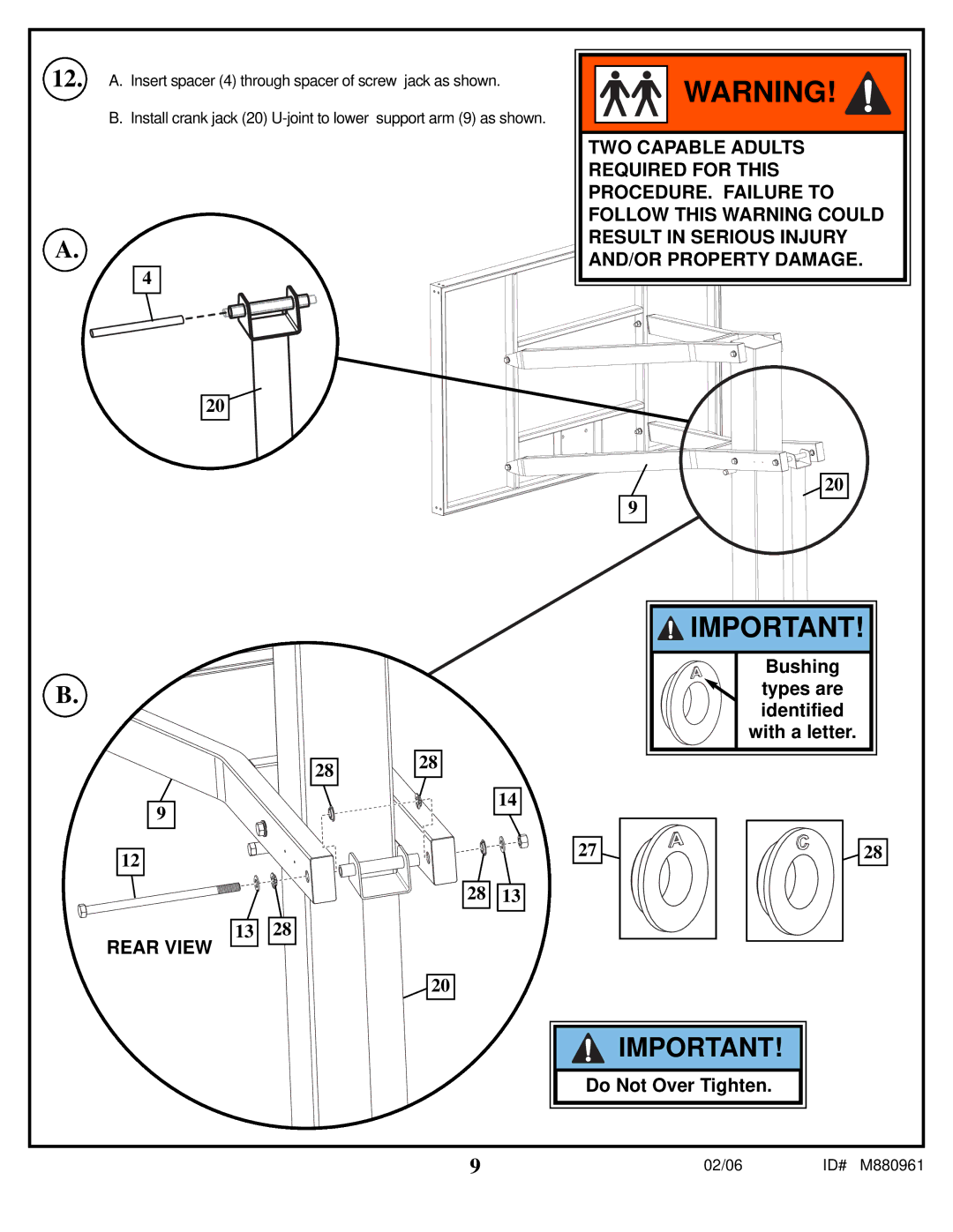 Spalding manual 02/06 ID# M880961 