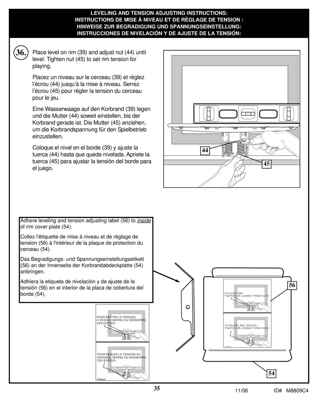 Spalding M8809C4 manual 202531 