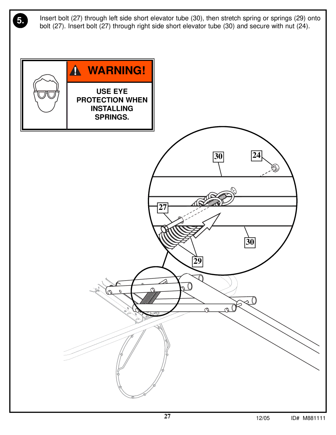 Spalding M881115, M881117, M881119, M881111, M881113 manual Use Eye 