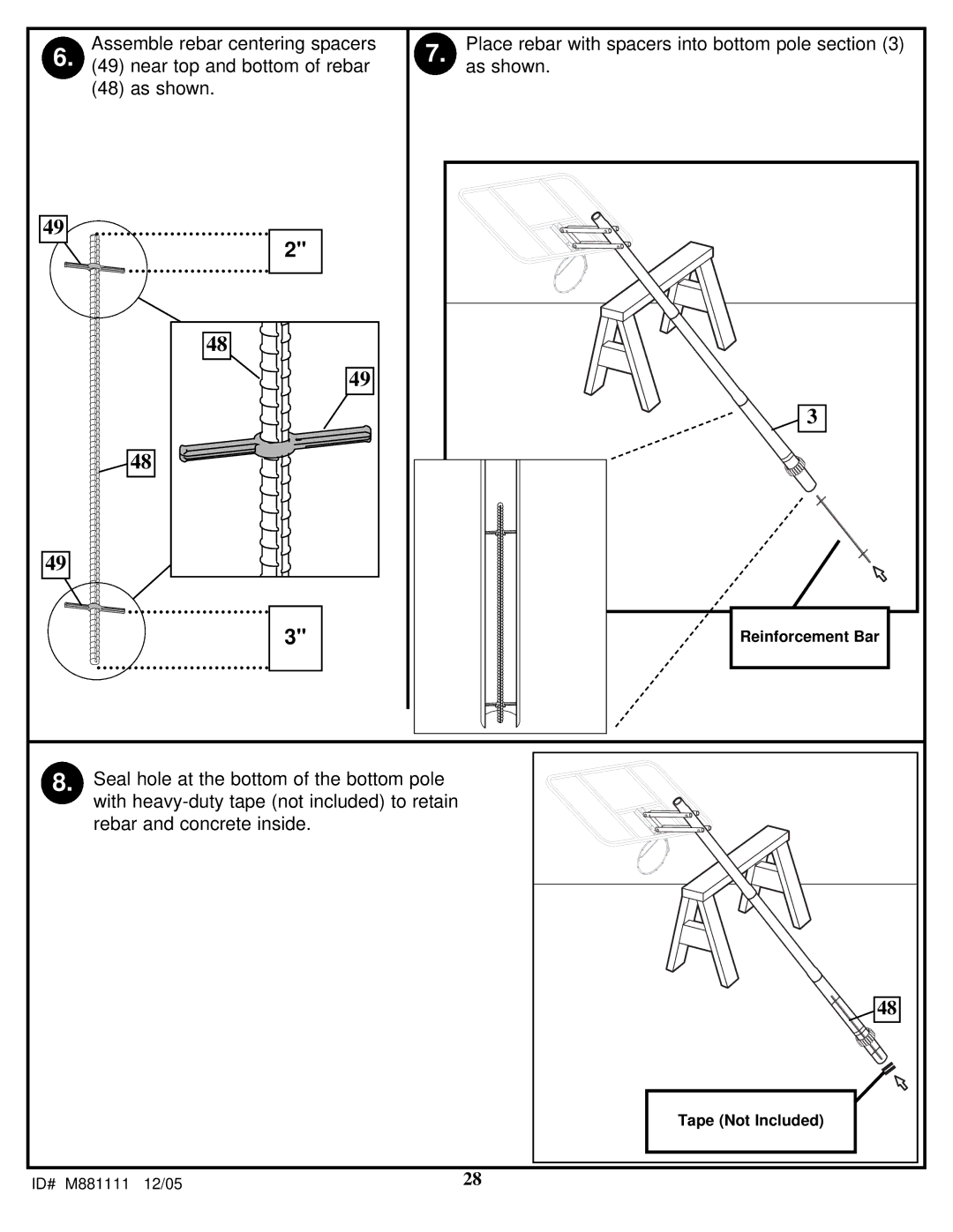 Spalding M881111, M881117, M881119, M881115, M881113 manual Reinforcement Bar 