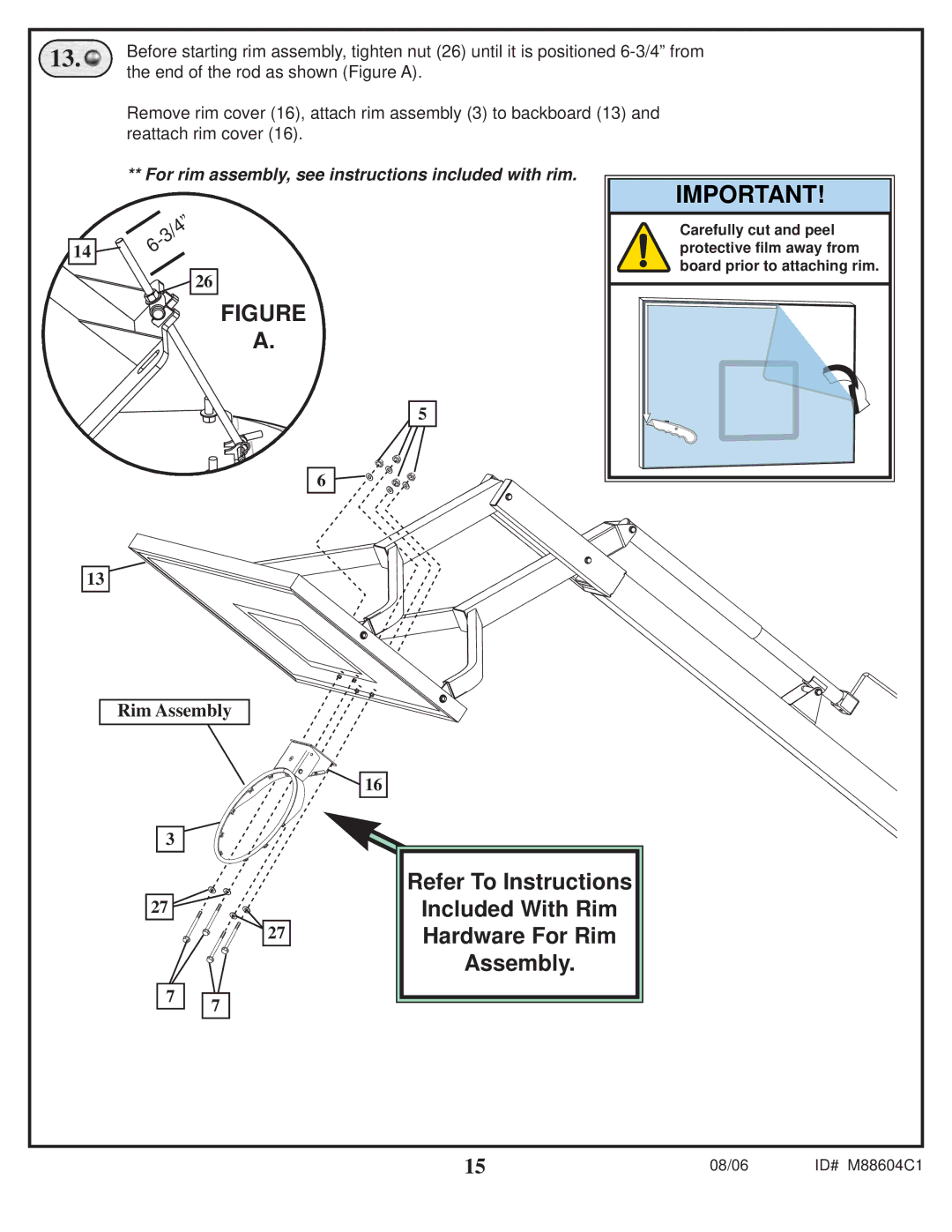 Spalding M88604C1 manual End of the rod as shown Figure a 