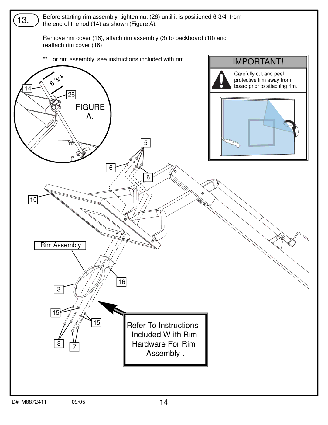 Spalding M8872411 manual End of the rod 14 as shown Figure a 