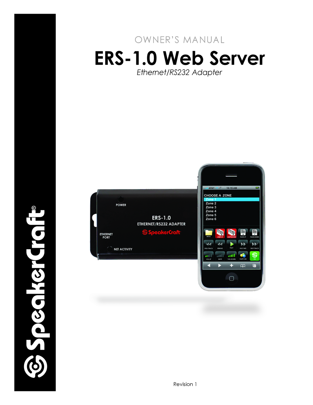 SpeakerCraft owner manual ERS-1.0 Web Server 