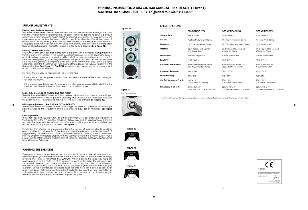 SpeakerCraft Home Theater System manual 