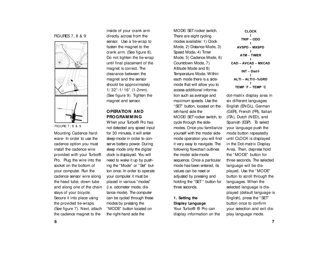 Specialized 23A manual Operation, Figures 7, 8 