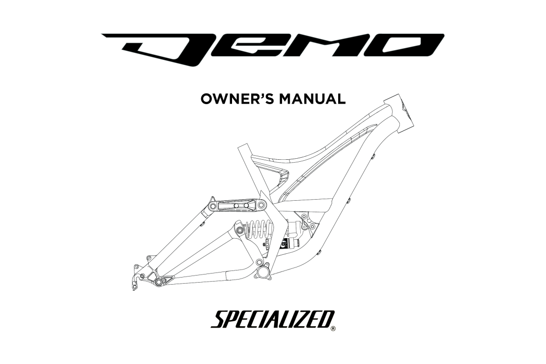 Specialized Enduro 6, Demo 8 manual Owner’S Manual 