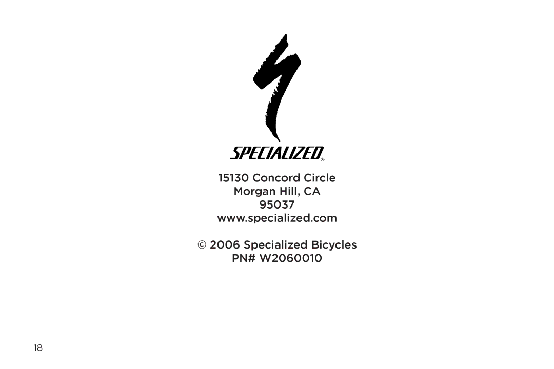 Specialized FSRXC manual 