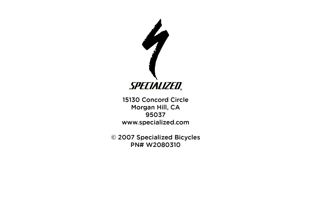 Specialized Safire manual 