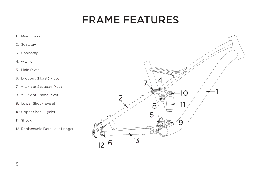 Specialized Safire manual Frame Features 