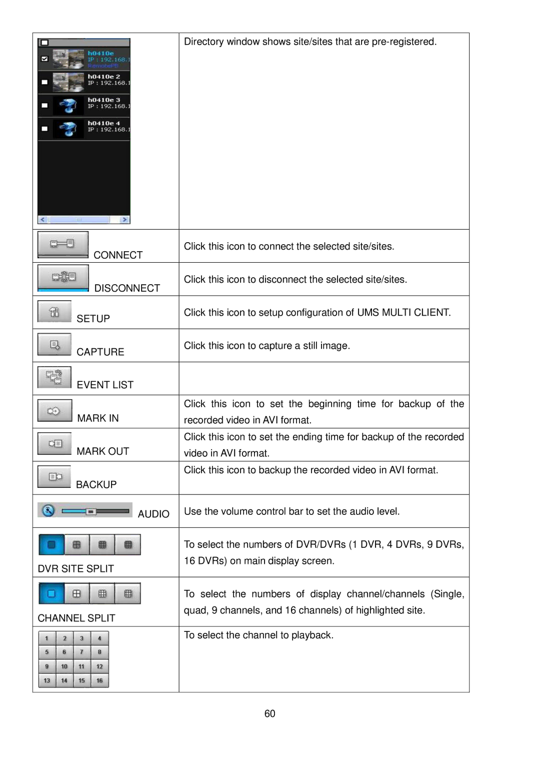 Speco Technologies 4HD manual Event List 