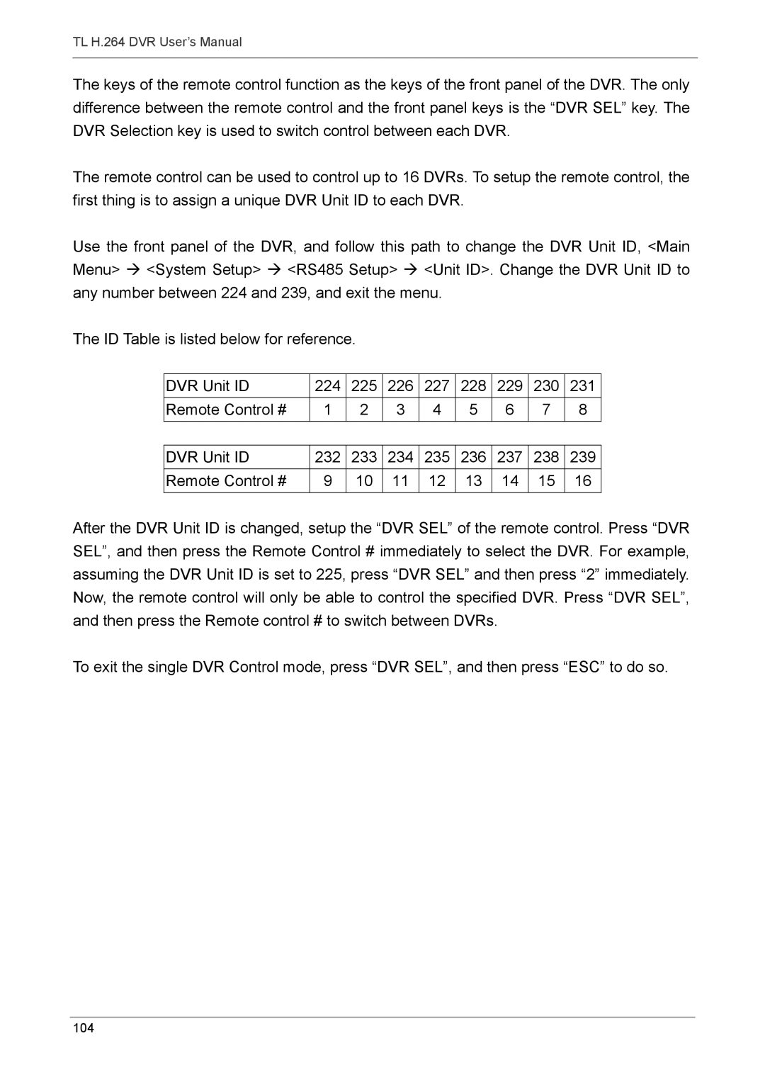 Speco Technologies 4TL specifications 234 235 236 