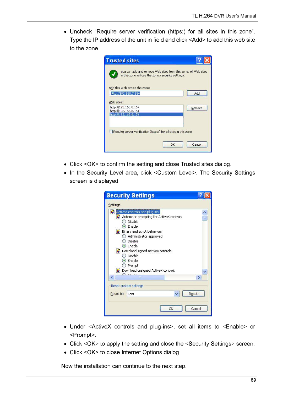 Speco Technologies 4TL specifications TL H.264 DVR User’s Manual 