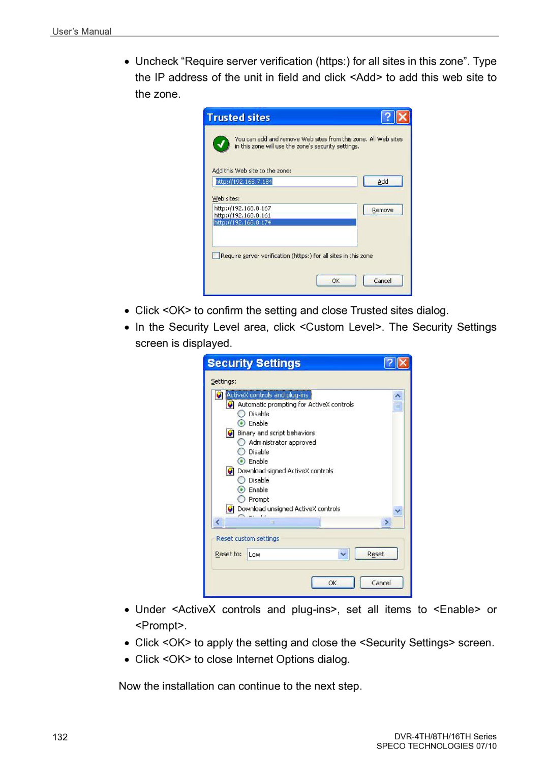 Speco Technologies 4TH, 8TH, 16TH user manual 132 