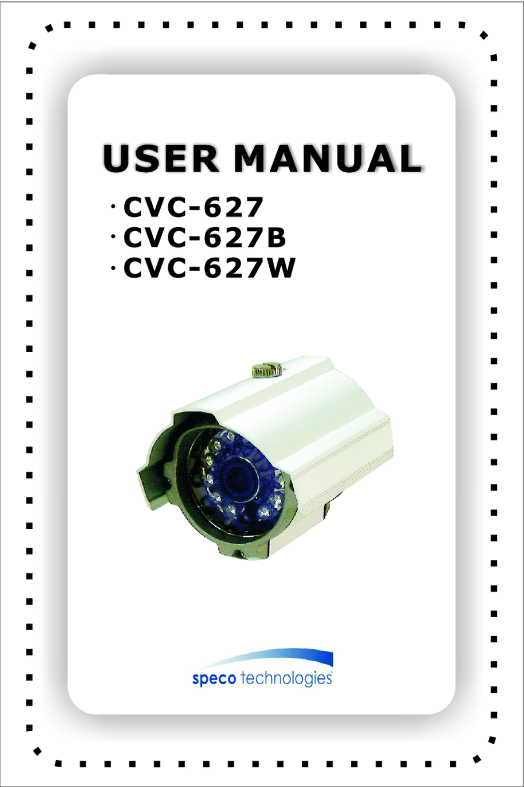 Speco Technologies CVC-627W, CVC-627B manual 