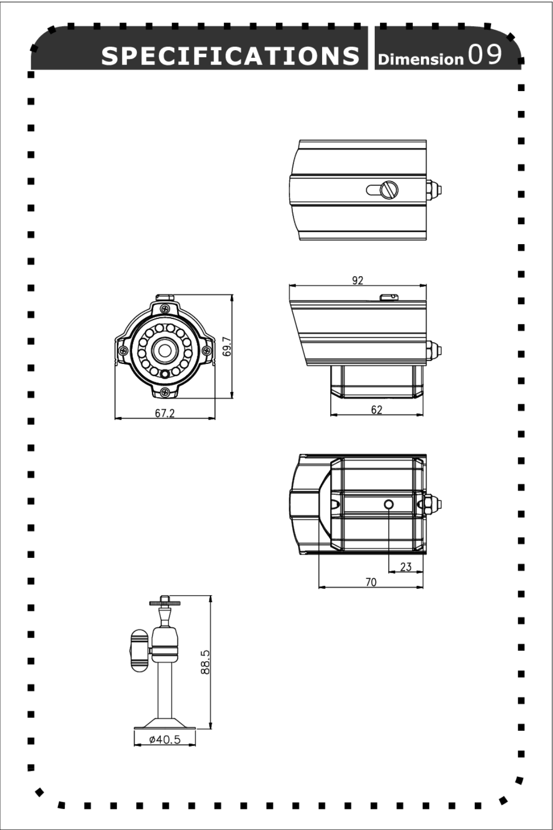 Speco Technologies CVC-627B, CVC-627W manual 