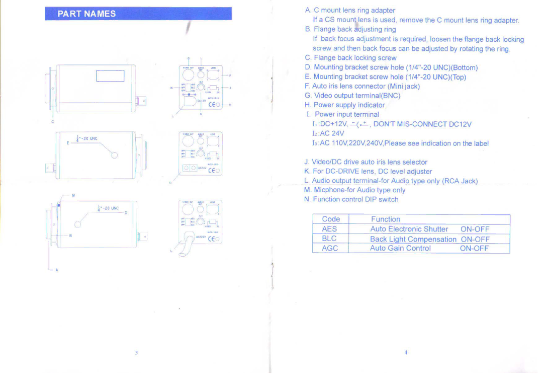 Speco Technologies CVC-860DN/24 manual 