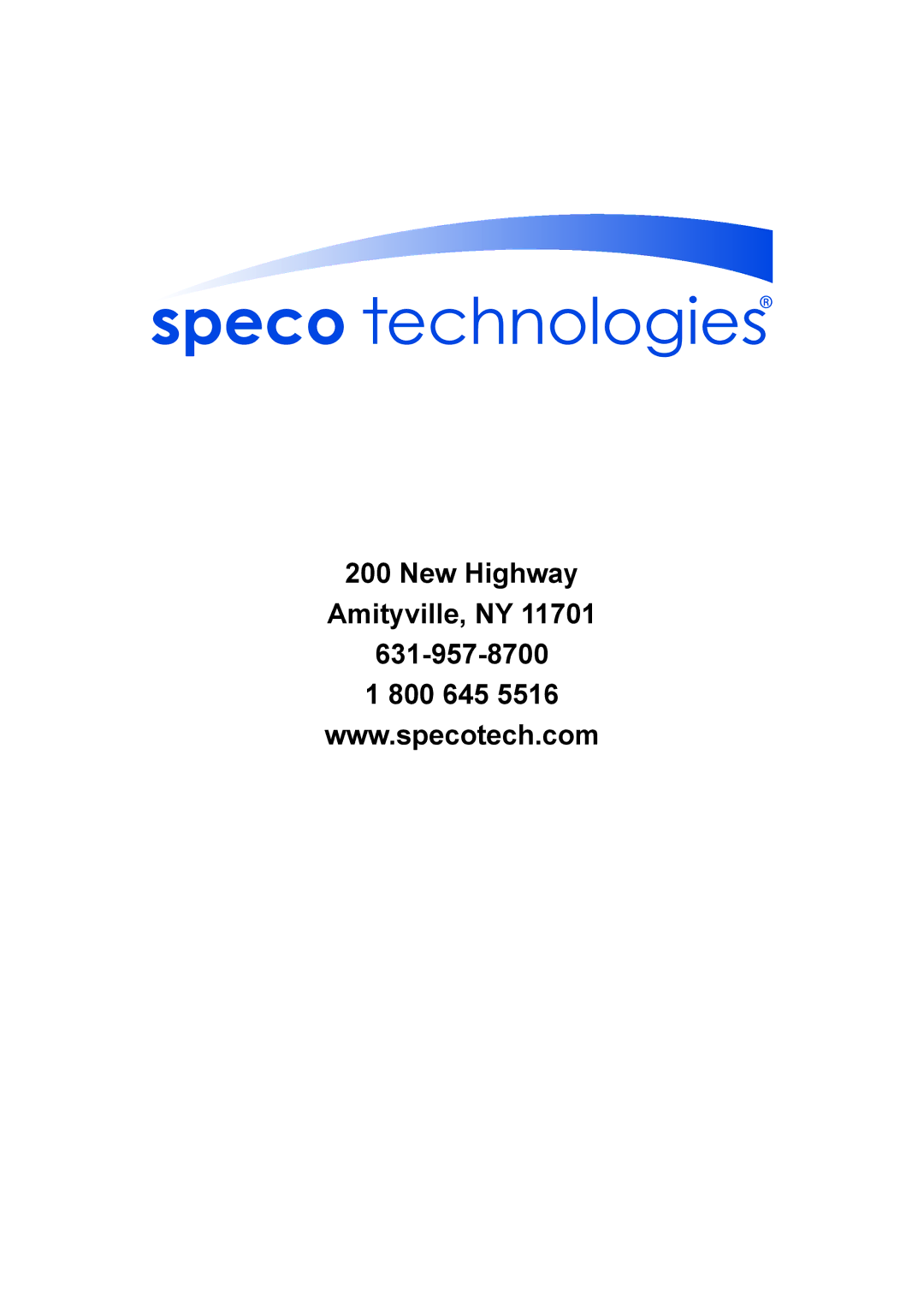 Speco Technologies CVC5935DNVW, CVC5835DNVW, CVC5735DNVW instruction manual New Highway Amityville, NY 800 645 