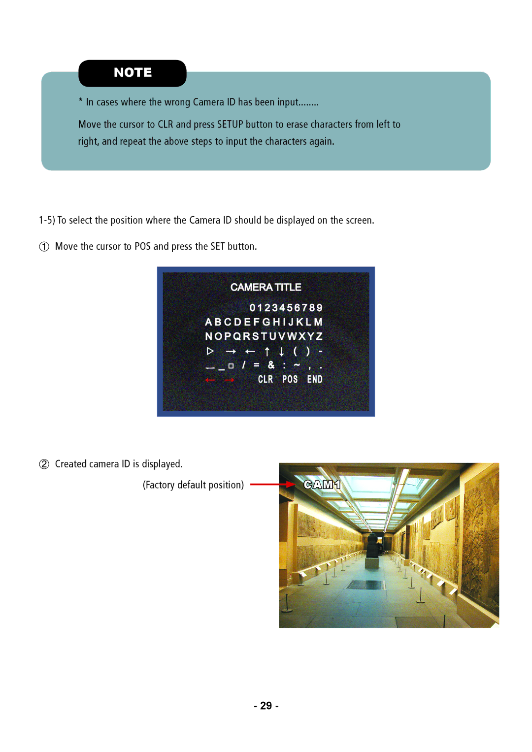 Speco Technologies CVC5915DNVW, CVC5815DNVW instruction manual Cases where the wrong Camera ID has been input 