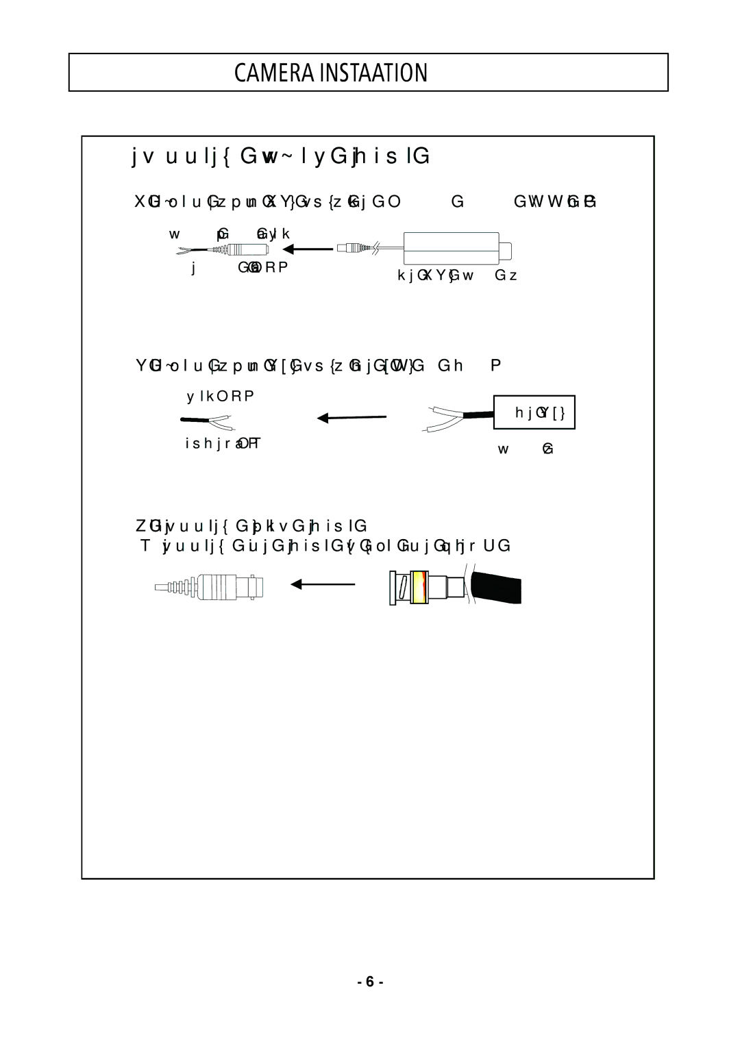 Speco Technologies CVC5945DNVW instruction manual Camera Installation 