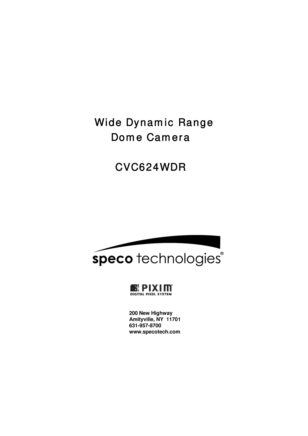 Speco Technologies CVC624WDR manual 