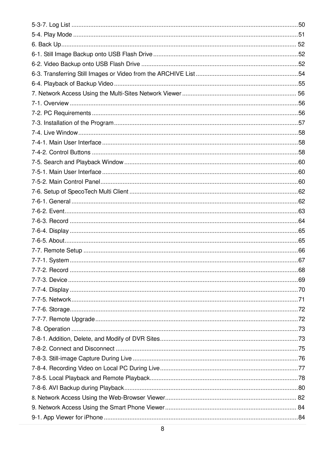 Speco Technologies D8RS, D16RS, D4RS manual 