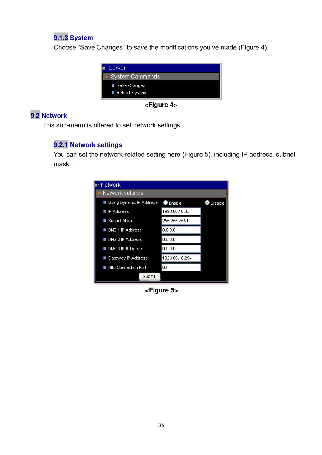 Speco Technologies DVR-16/IP user manual System, Network settings 