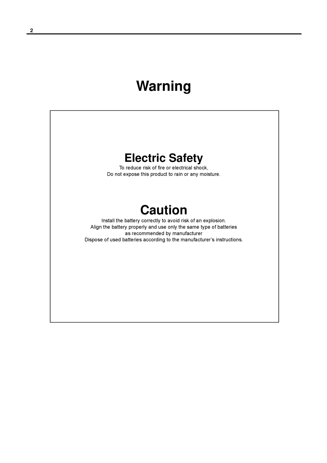 Speco Technologies DVR-PC8 Series, DVR-PC16 Series user manual Electric Safety 