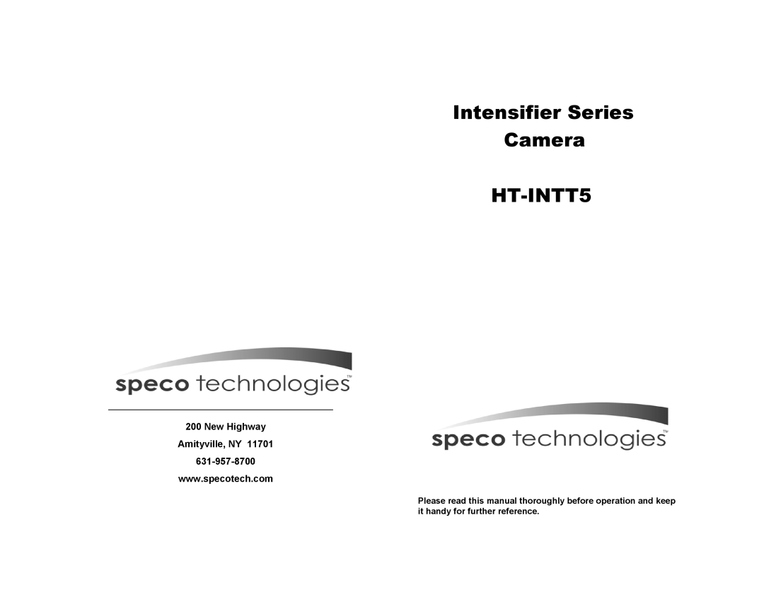 Speco Technologies HT-INTT5 manual 