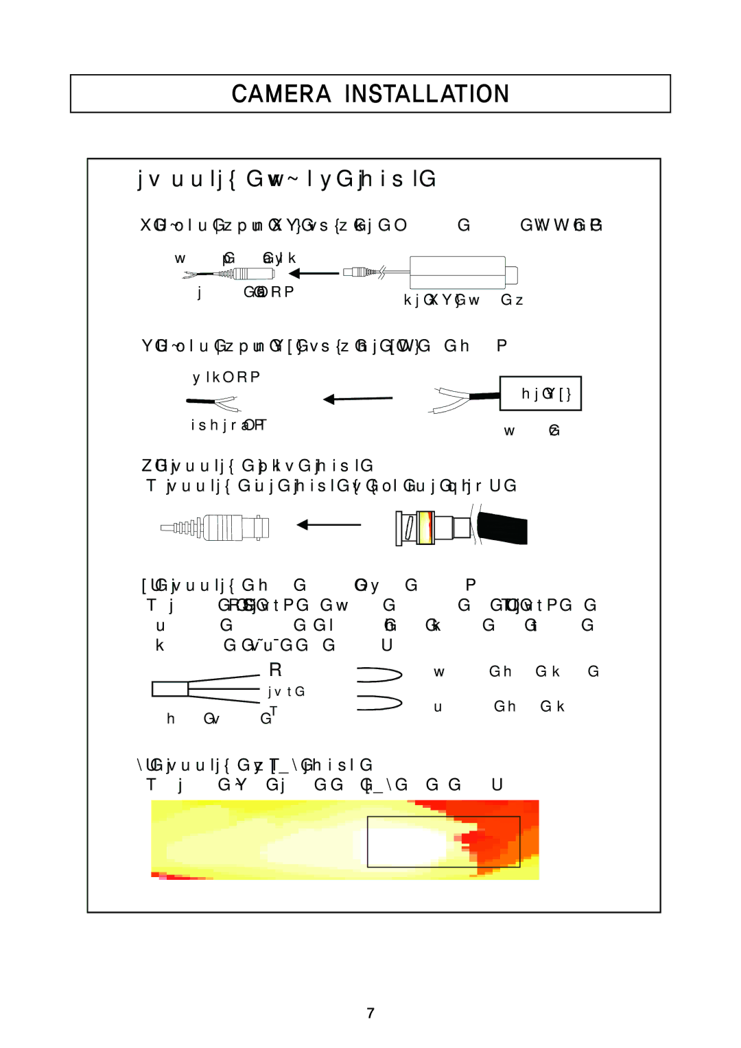 Speco Technologies HTB11FFi, HTD8FFI, HT7248FFI instruction manual Camera Installation 