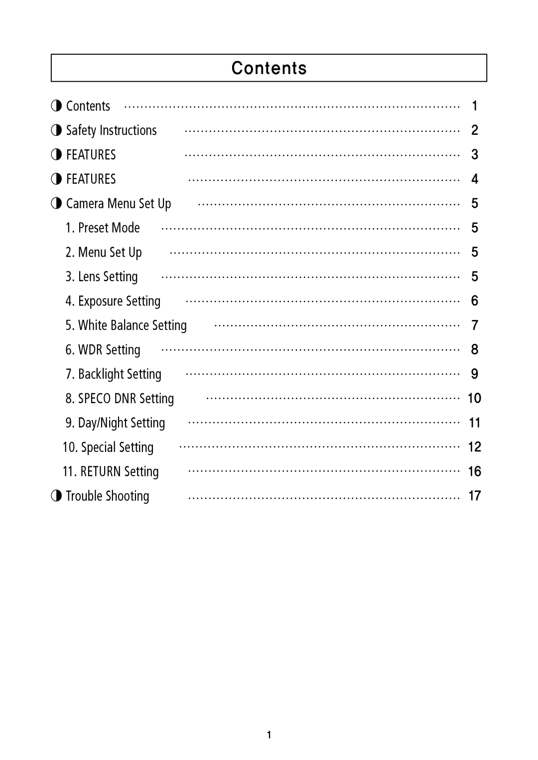 Speco Technologies HT7248FFI, HTD8FFI, HTB11FFi instruction manual Contents 