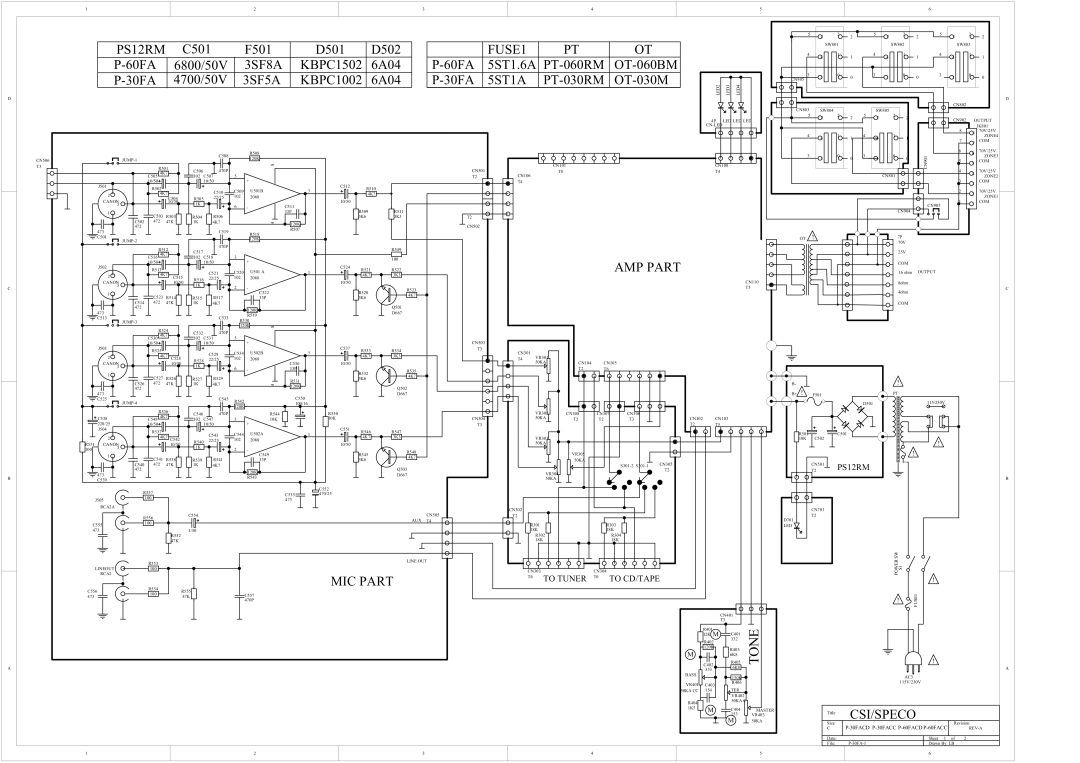 Speco Technologies P-30FACC instruction manual +12 