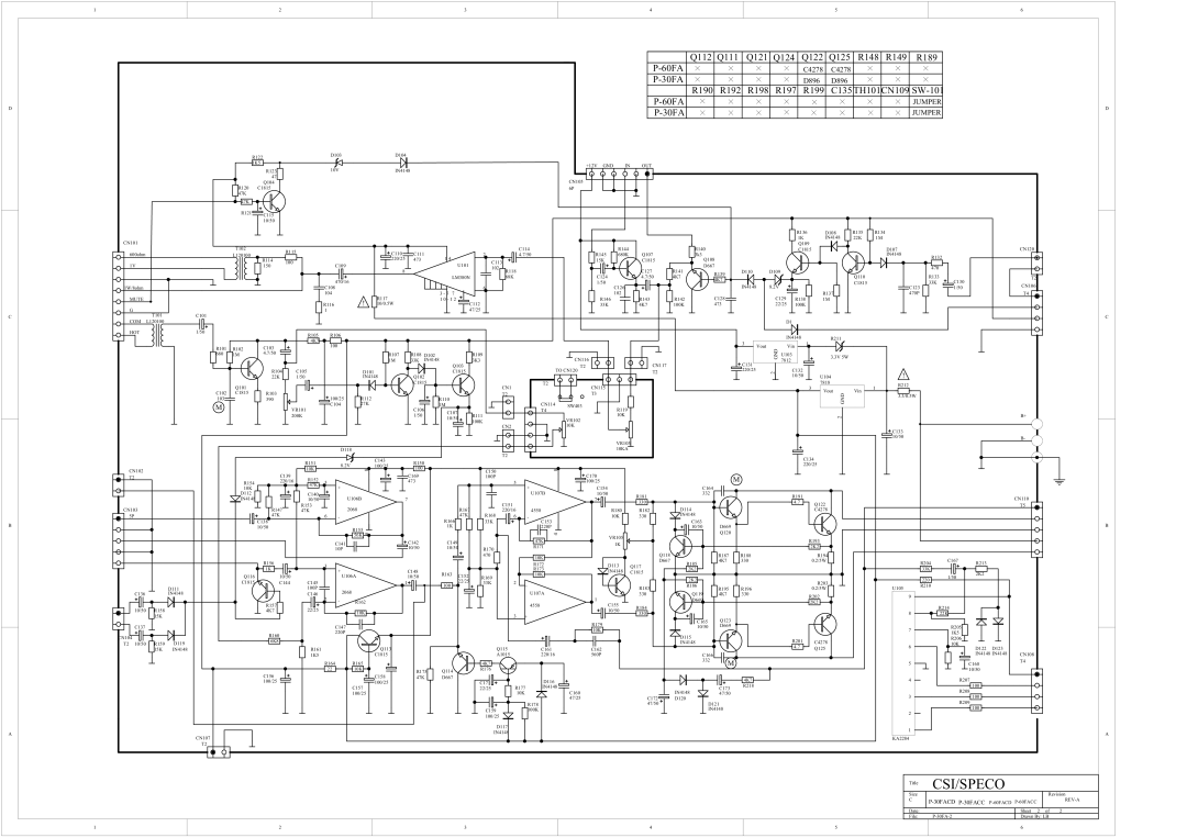 Speco Technologies P-30FACC instruction manual 123#45 